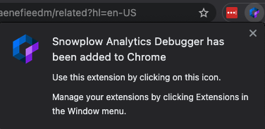 Chrome extension prompt